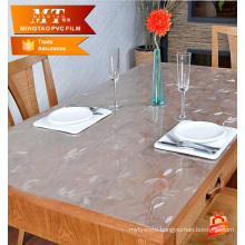 pvc plastic embossed transparent films used for table top